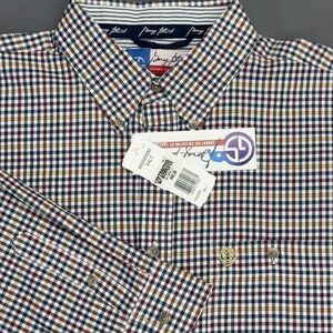 Wrangler Gingham Western Button Down Cowboy Cut Shirt Mens XXL NWT